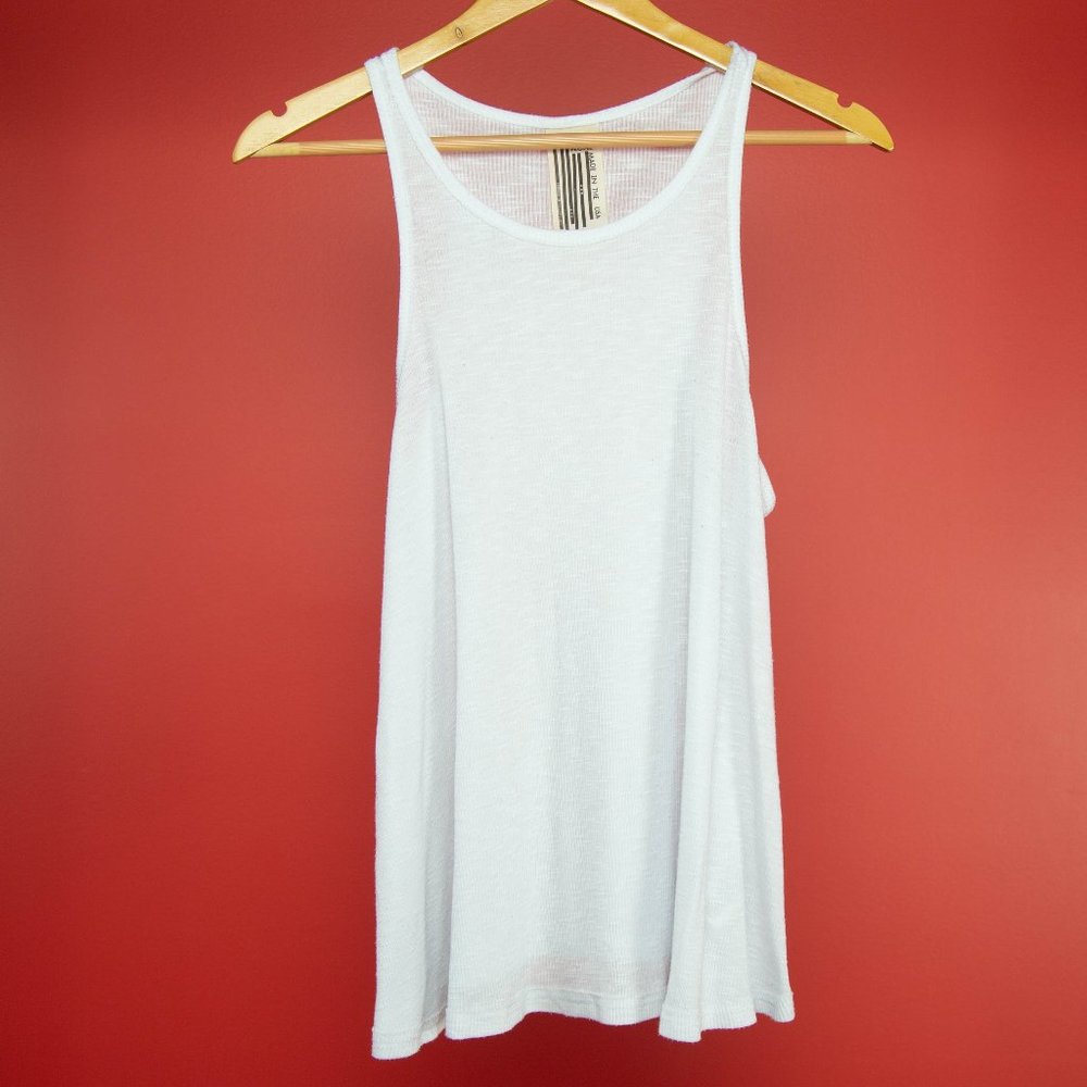 FREE PEOPLE high neck ribbed tank top